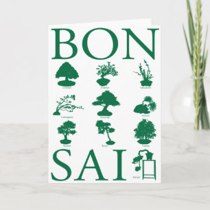 Stilar i Bonsai Träd Kort