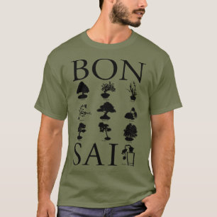Stilarna Bonsai Träd T Shirt