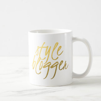 Stilbloggare - guld skrivar kaffemugg