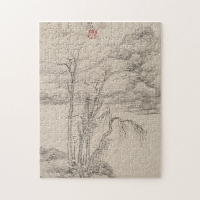 Stilen av olikt gammalt styr | B&W landskap Pussel (Vertikal)