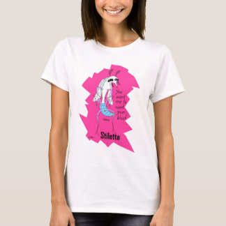 Stiletta- köp som hon den sexiga insekten avbildar t-shirt
