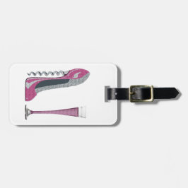 Stiletten skor konstbagagemärkre bagagebricka