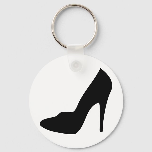 stiletto high heeled sko icon nyckelring (Framsida)