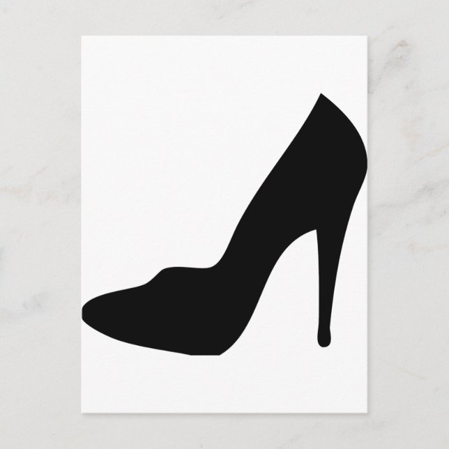 stiletto high heeled sko icon vykort (Framsida)