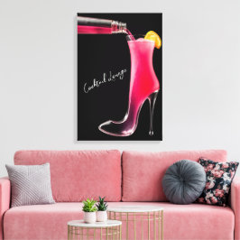 Stiletto och Cocktails Canvastryck