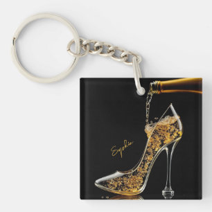 Stiletto och mousserande Vin-High Heel