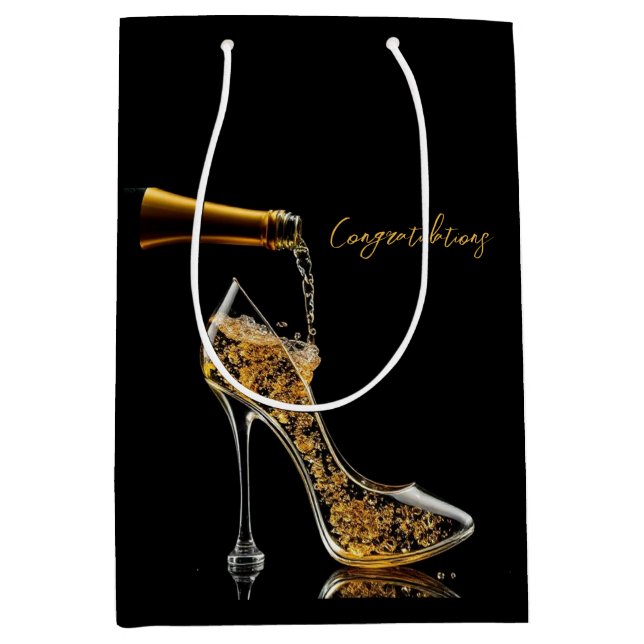Stiletto och Sparkling Vin Gift Bag (Framsidan)