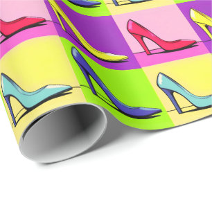 Stiletto Pumps, Högklackar, popup Art Presentpapper