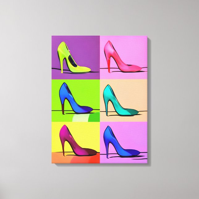 Stiletto Pumps, Högklackar Poster Art Canvastryck (Framsida)
