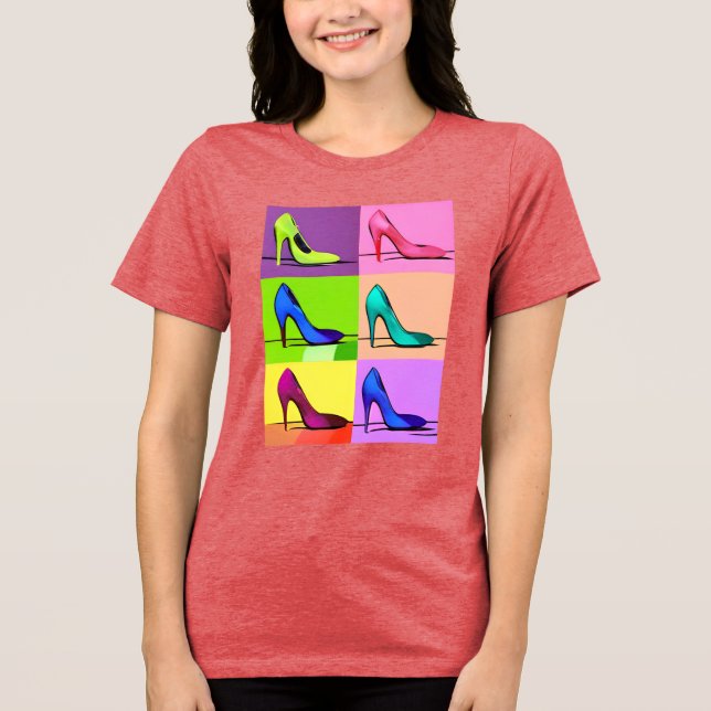 Stiletto Pumps, Högklackar Poster Art T Shirt (Framsida)