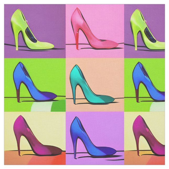 Stiletto Pumps, Högklackar Poster Art Tyg (Provkarta)