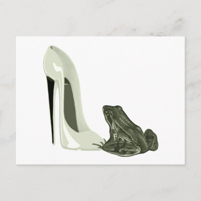 Stiletto Shoe och Frog Art Gifts Vykort (Framsida)