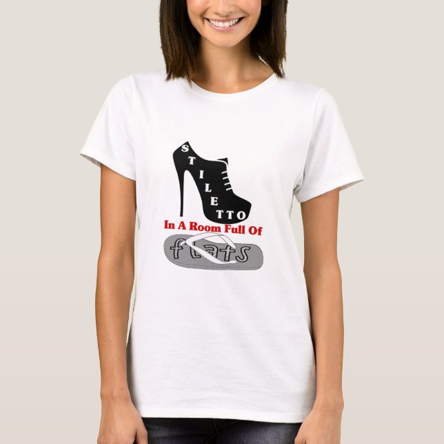 Stiletto Tanktop T Shirt (Framsida)