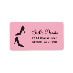 Stilettos Adressetiketter - Rosa