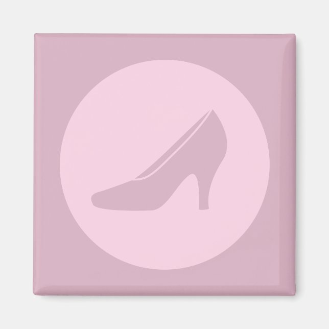 Stilettos High Heeled Shoes Icon ANPASSNINGSBAR FÄ Magnet (Framsidan)