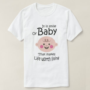 Stilfull ansikte och babypresent t shirt