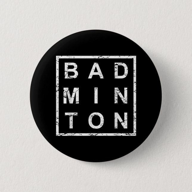 Stilfull badminton  knapp (Framsida)