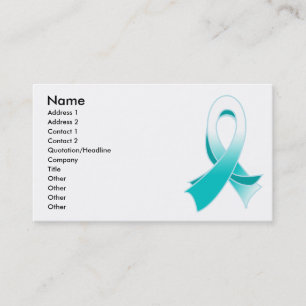Stilfull bandvisitkort för Cervical cancer Visitkort