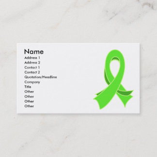 Stilfull bandvisitkort för lymfkörtelcancer visitkort