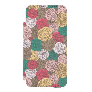 Stilfull blommönster. Ljus blommigt