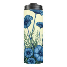 Stilfull blomstertermokopp för kaffefanatiker