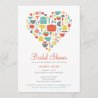 Stilfull bröllopsinbjudan för köket inbjudningar