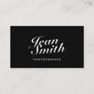 Stilfull Calligraphic fotografvisitkort Visitkort