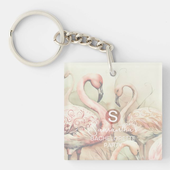 Stilfull Chic Flamingo Monogram Personlig (Framsidan)