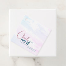 Stilfull Cloud Nine Blå Bröllopsdusch Tack