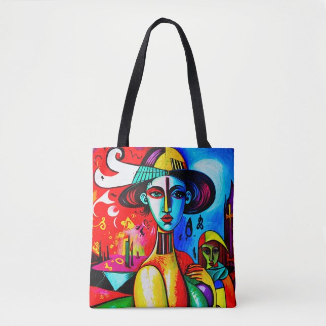 Stilfull Cubism Dam Totebag Tygkasse (Framsida)
