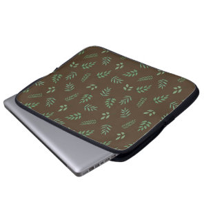 Stilfull datorhölje med bladtryck – 15” Neopren Laptop Fodral