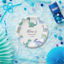 Stilfull dinosaurie-babyshower vit