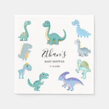 Stilfull dinosaurie-babyshower vit