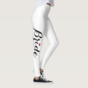 Stilfull Elegant Brud Sista Festen Före Bröllopet Leggings