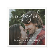 Stilfull Elegant Par Foto Förlovningsfest