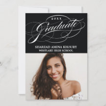 STILFULL ELEGANT SKRIFT 2 EXAMENSFIRANDE FESTINBJU