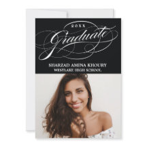 STILFULL ELEGANT SKRIFT 2 EXAMENSFIRANDE FESTINBJU