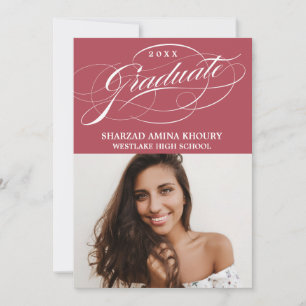 STILFULL ELEGANT SKRIFT 2 EXAMENSFIRANDE FESTINBJU INBJUDNINGAR