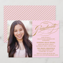 STILFULL ELEGANT SKRIFTEXAMEN FEST INVITATION