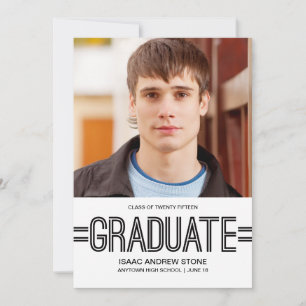 Stilfull examenfoto examensannonsering meddelande