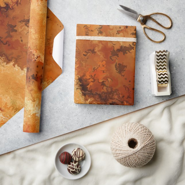 Stilfull falsk rotvalnöt presentpapper (Hantverk)