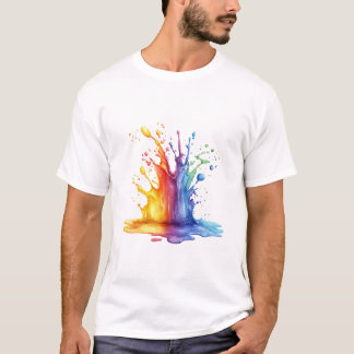 Stilfull färg och färgglad presentidé t shirt
