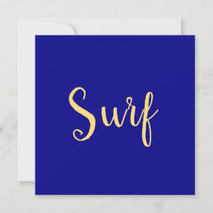 Stilfull festlig SURF-stil Royalblå bakgrund