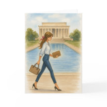 Stilfull flicka i Washington, DC