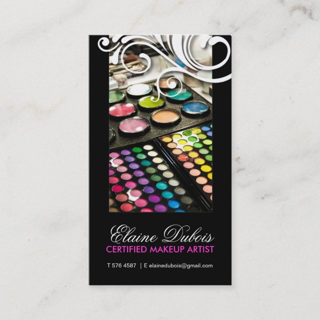 STILFULL & FLOTT VISITKORT FÖR MAKEUPKONSTNÄR (Framsida)