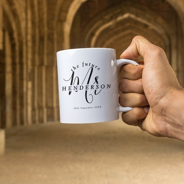 Stilfull framtid Mr. Förlovning Kaffe Mugg (Skapare uppladdad)