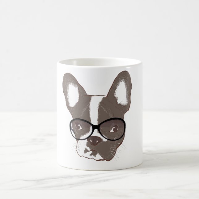Stilfull fransk bulldogg kaffemugg (Center)
