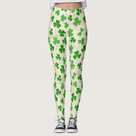 Stilfull fyrklöver leggings