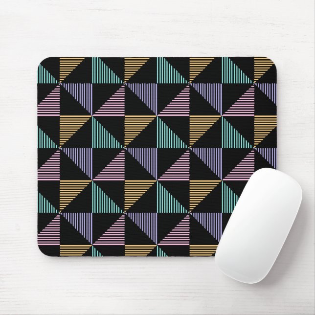 Stilfull geometrisk abstrakt tryck – modernt trend musmatta (Med mus)
