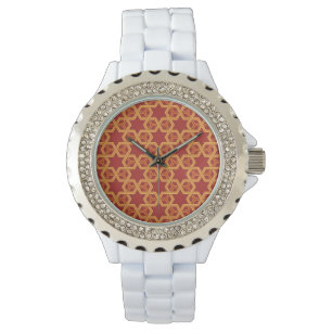 Stilfull geometrisk prydnad armbandsur